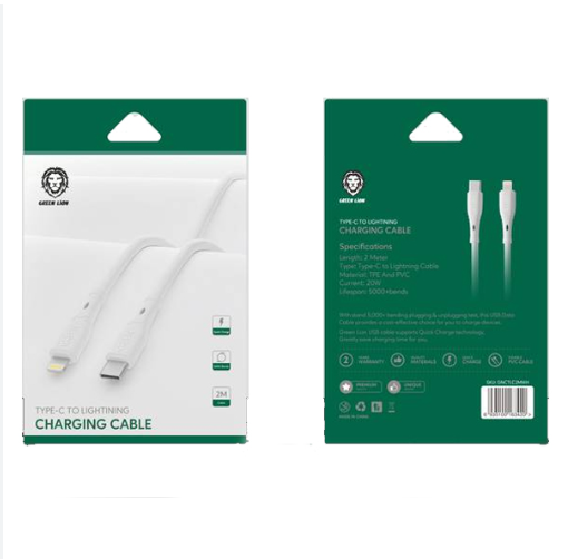 [GNCTLC2M] PVC Type-C to Lightning Cable 2M 20W